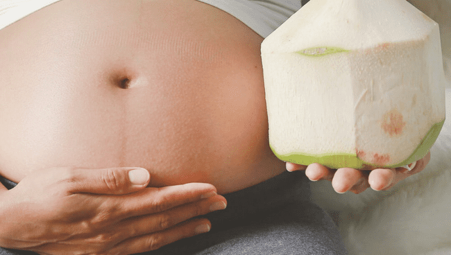 lợi ích của nước dừa với bà bầu